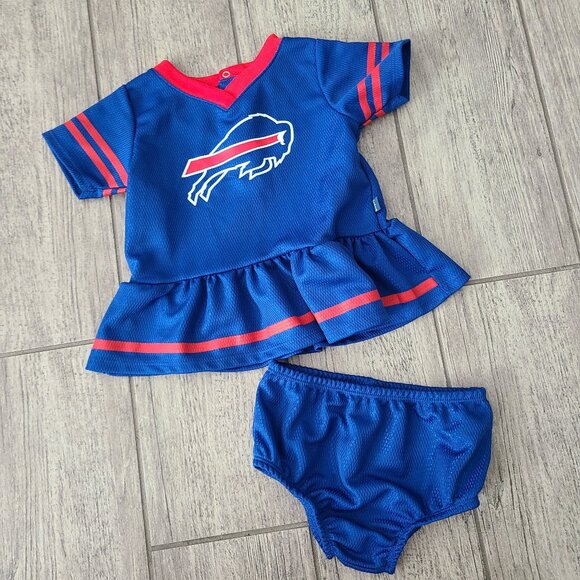 NFL Other - NFL Team Apparel Gerber baby Buffalo Bills blue and red dress tunic size 3-6M
